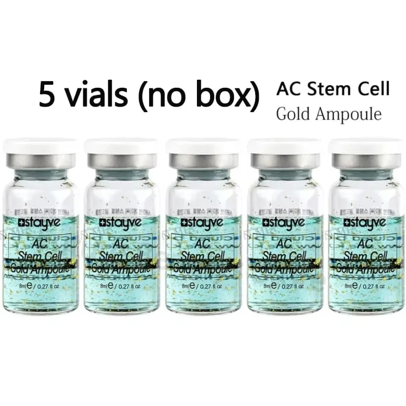 5Pcs 8ml Korean Stayve BB Cream Glow Serum Kit Face Serum Long-lasting Gold Ampoule Makeup Set Skin Care Product Beauty Health