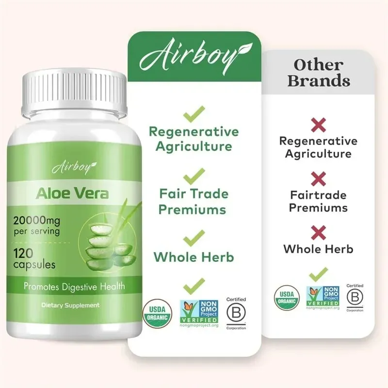 Aloe Vera - Weight management Support Gut Health and Digestive Comfort Stomach Acid Buffer Support Metabolism Natural Immune — image 7