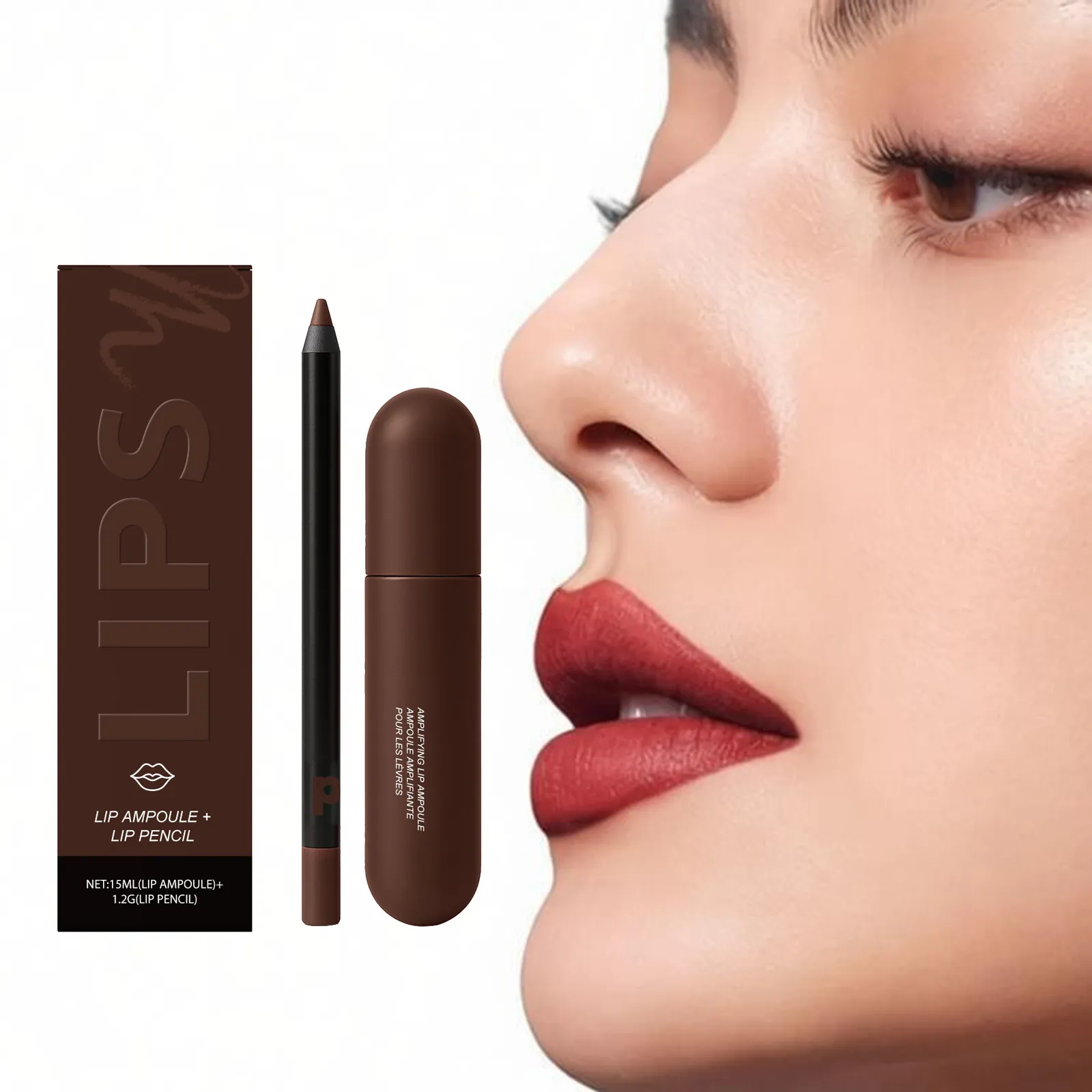 Waterproof Matte Lipliner Pencil Set Long Lasting Non Drying Perfec Lining Filling Lips Moisturizing Plump Lip Color Lip Care — image 1