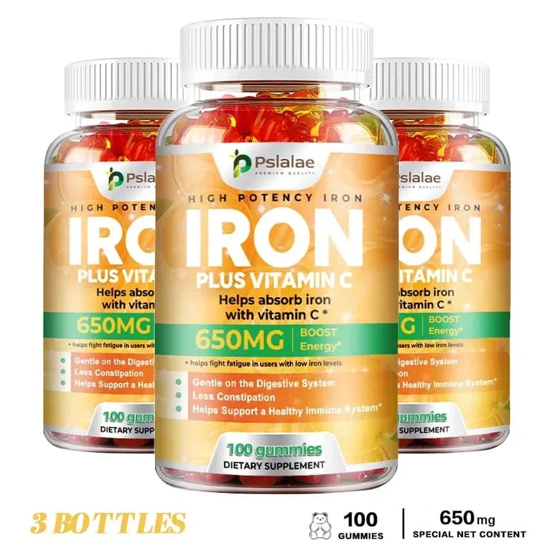 Iron Gummies 650 Mg - Supports Red Blood Cell Production Promotes Absorption Relieves Fatigue Improves Energy Gluten-free — image 8