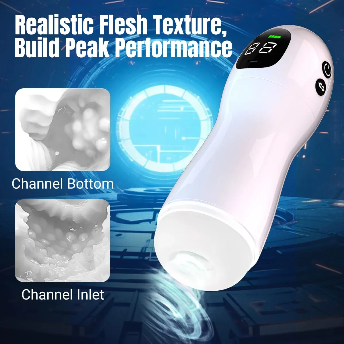 LED Automatische Vagina Cup Blowjob Maschine Echte Vagina 9 Saugen Vibrations Modi Oral Masturbatio Sex Spielzeug Für Männer — image 4