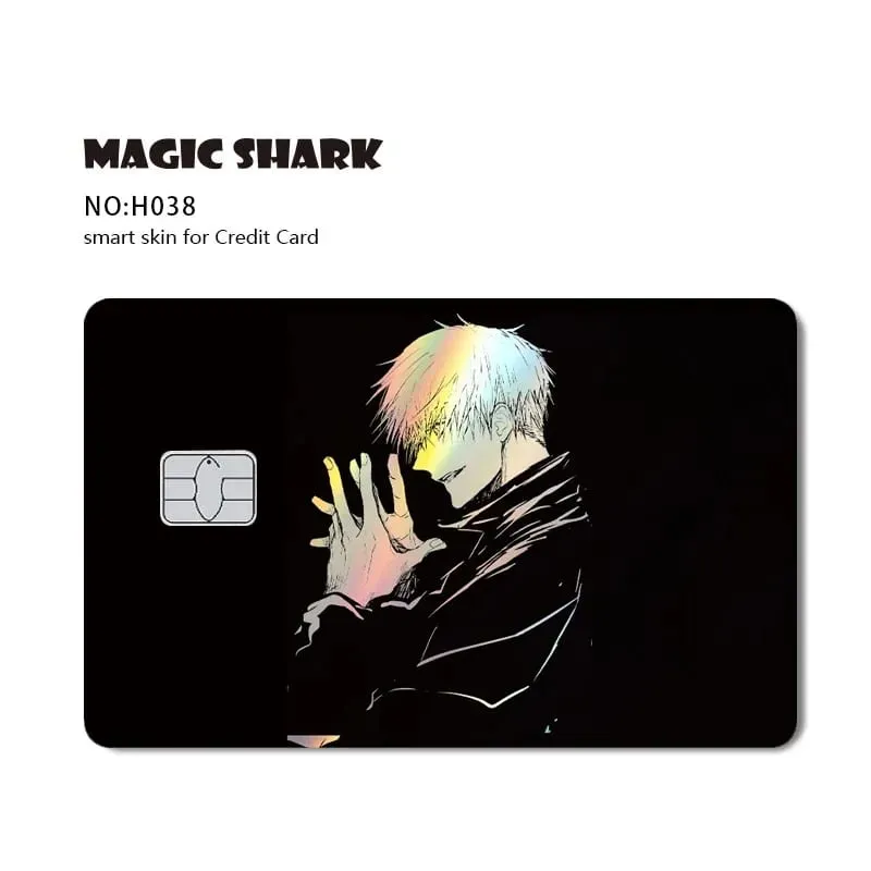 Magic Shark Mcloving Spider Anime Shinny Laser Holographic Matte Skin Film Sticker for Debit Bank Credit Card — image 12