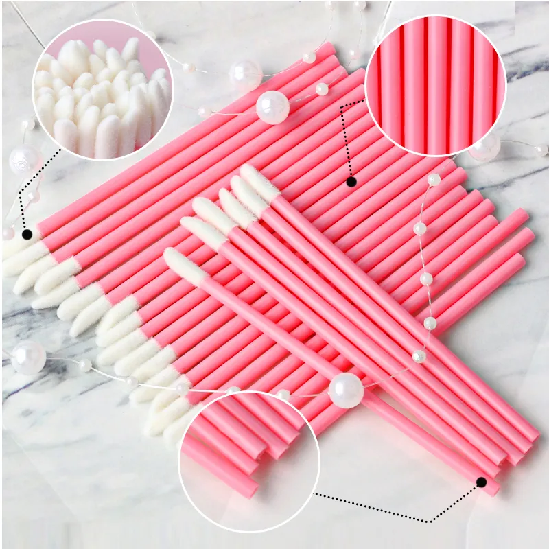 5/50/100Pcs Lip Brush Cosmetic Portable Makeup Brushes Lipstick Applicator Wholesale Lip Brushes Professional Make Up Tools