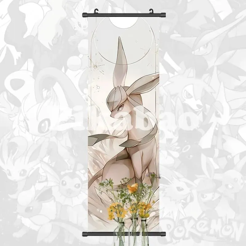 Printed Poster Anime Wall Artwork Greninja Pictures Gardevoir Painting Canvas Pikachu Hanging Scrolls Home Room Decor