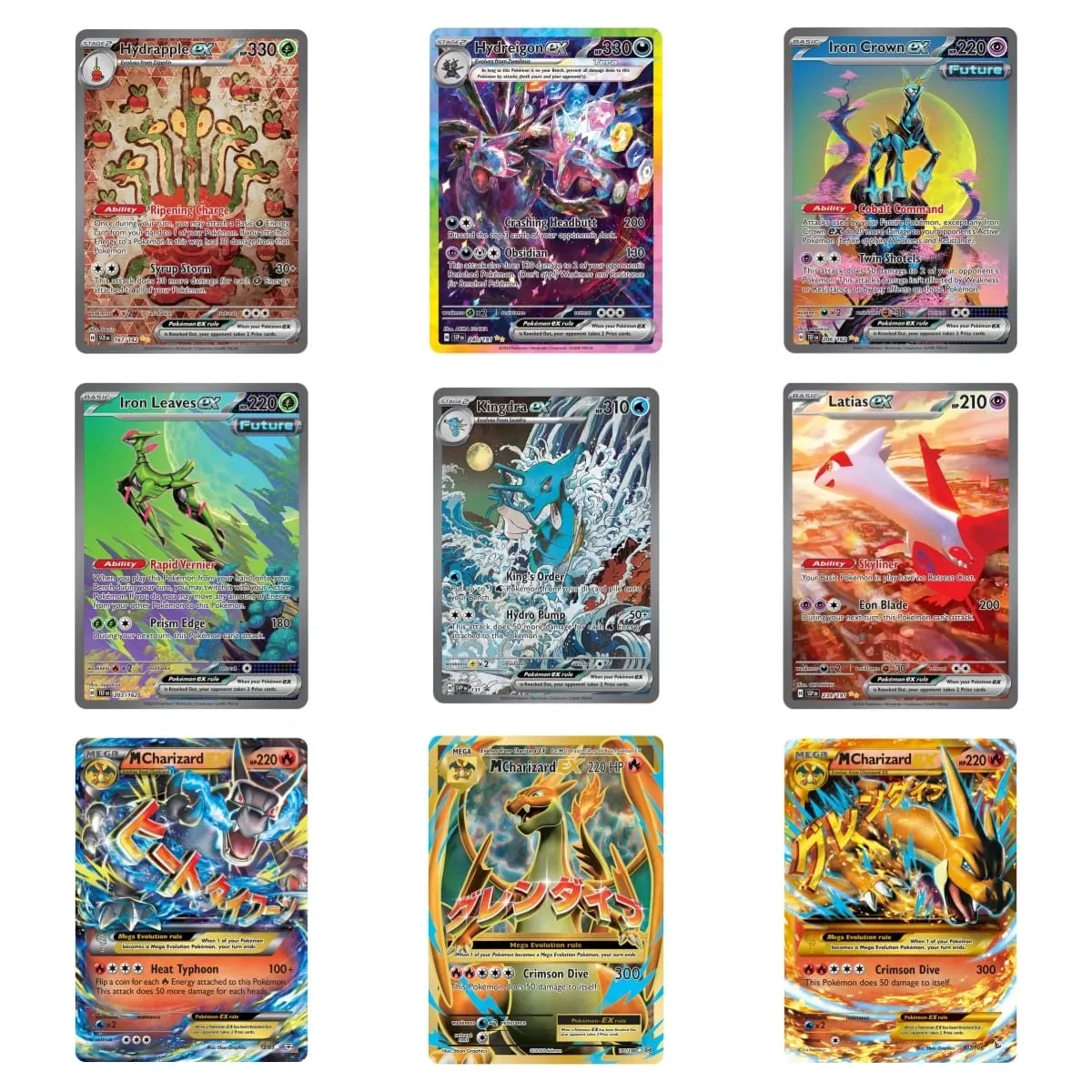 PKM Proxy EX Cards HolographicM Charizard-EX/ Mew/Greninja/Pikachu/Charizard/M Charizard/ex PTCG Game Collection Cards Game Toys