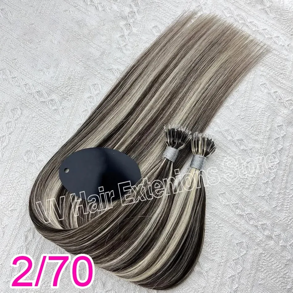 Micro Ring Hair Extension Ombre 100% Virgin Human Hair Extensions Nano Ring Micro Beads Tip Thick Full Head 18"-30"extensiónes — image 15