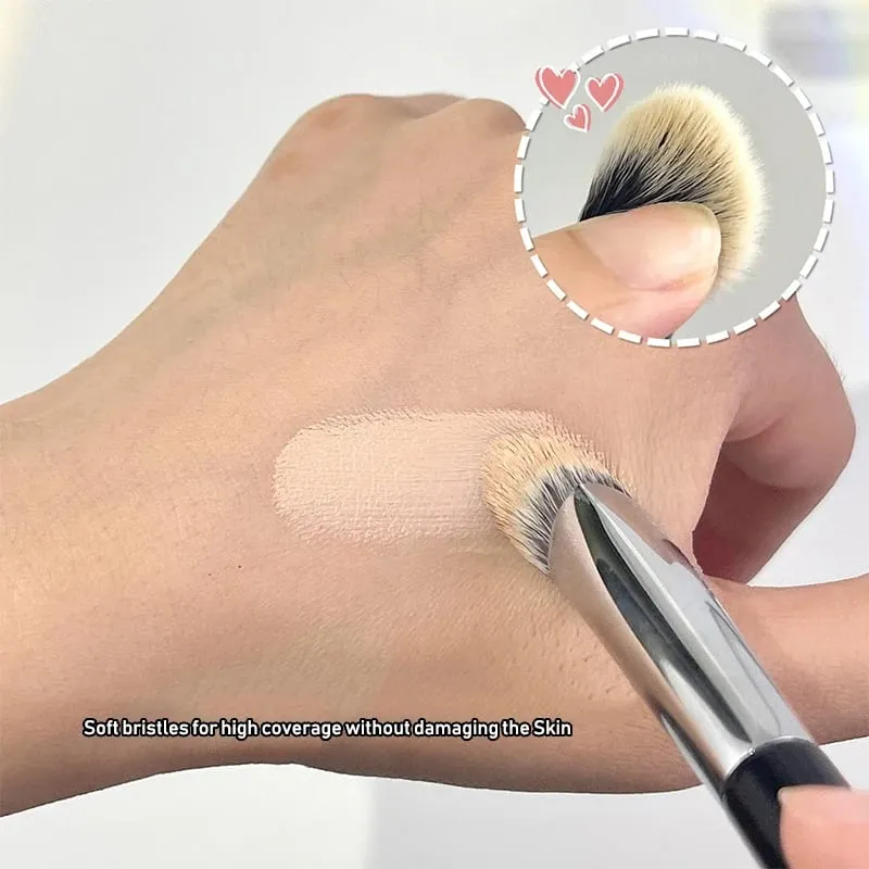Triangle Beveled Concealer Brush Dark Eye Circles Acne Spots Concealer Cosmetic Brush Detail Highlighting Accents Makeup Brushes — image 4