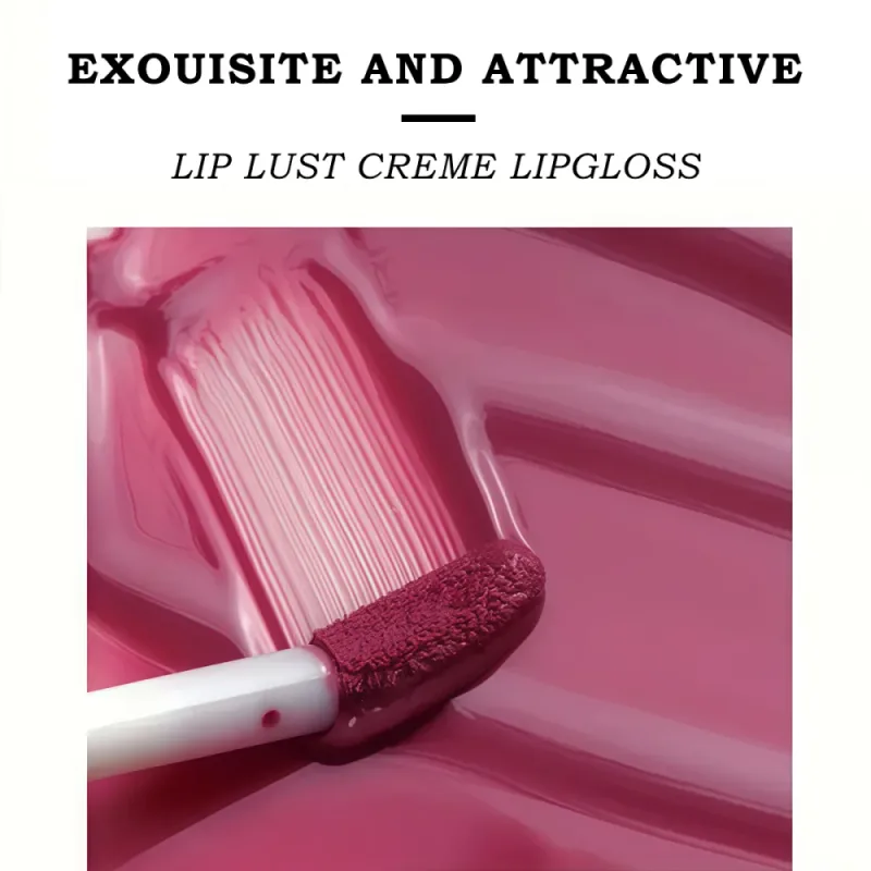 Moisturizing Cream Lip Gloss Höst/vinter Fuktgivande flytande läppstift Långvarig Icke fet läppmakeup Julbrun — image 4