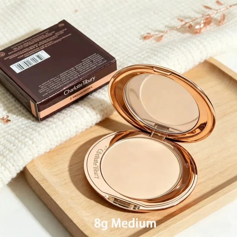 Charlotte Tilbury Matte Setting Pressed Powder 4 Colors Liquid Foundation Hollywood flawless filter CT Makeup Bag Gift Cosmetics — image 11