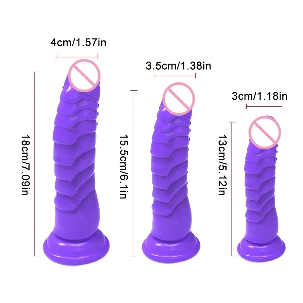 Realistic Black Dildo with Strong Suction Cup Base Soft Penis Sex Toy for Women and Men Hands Free Anal Vaginal Adult Toy in M — image 6