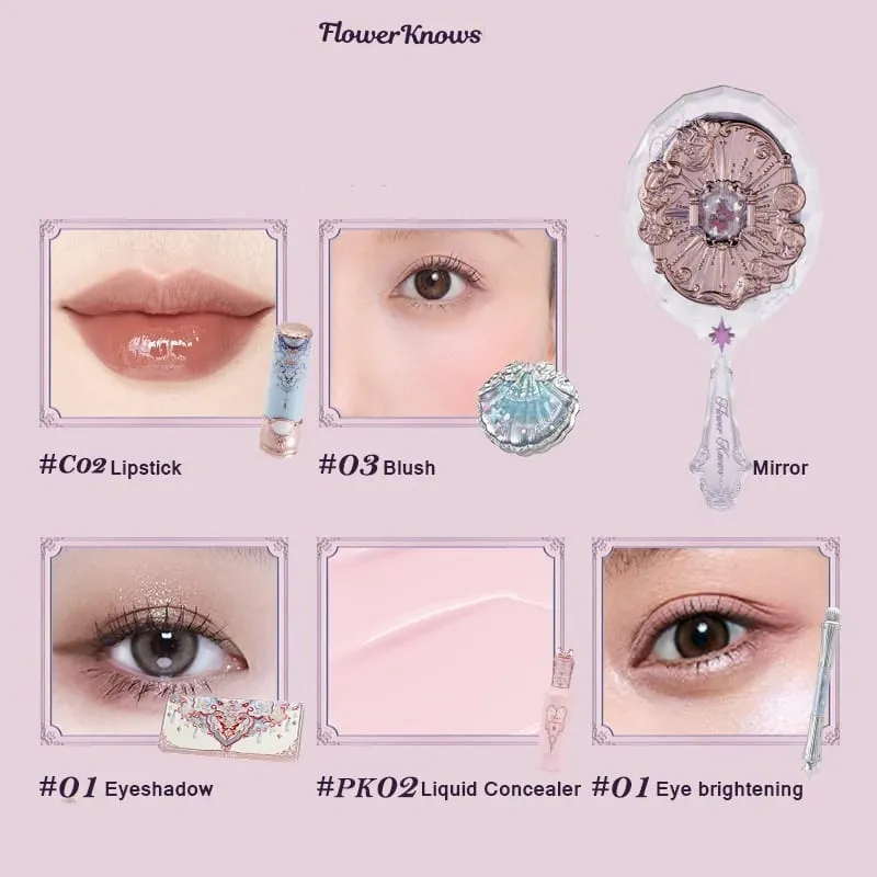 Flower Knows – coffret cadeau de maquillage, Kit de cosmétiques, ensemble complet, vernis à lèvres, ombre à paupières, fard à joues, correcteur liquide, tout-en-un, Flower Knows — image 8