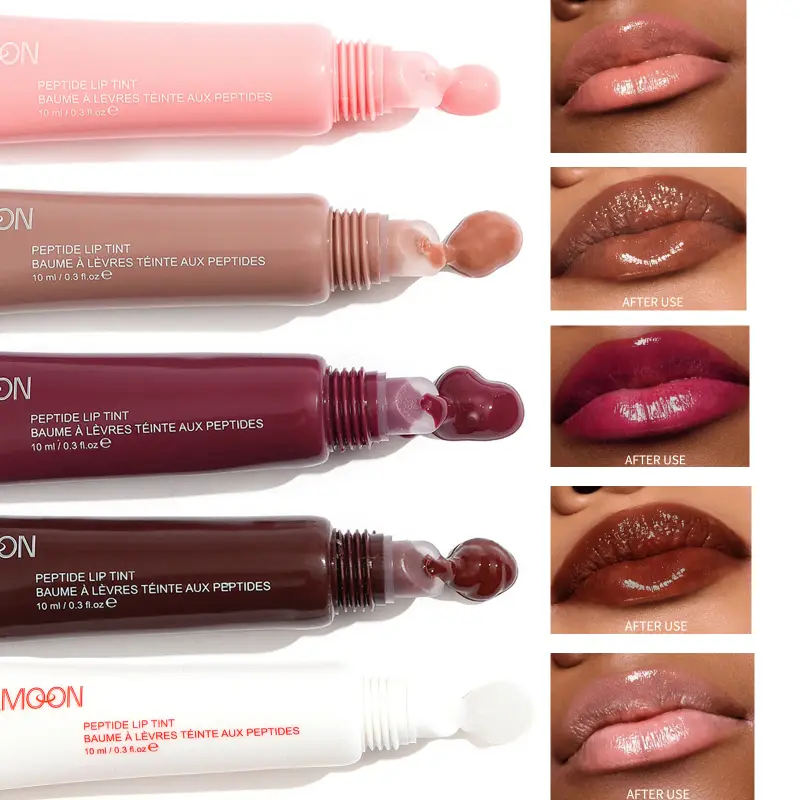 1pcs Soft Tube Mirror Lip Gloss Lip Oil Nude Brown Plumping Lip Gloss Moisturising Transparent Lipgloss Beauty Cosmetics Makeup — image 2