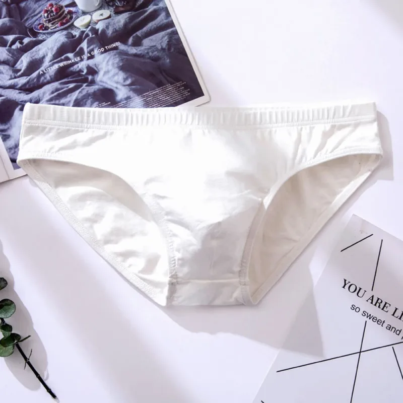 Men Briefs Sexy Comfortable Breathable U Convex Underwear Low-Rise Underpants Bikini Slip Homme Classic Basics Quick-Dry — image 8