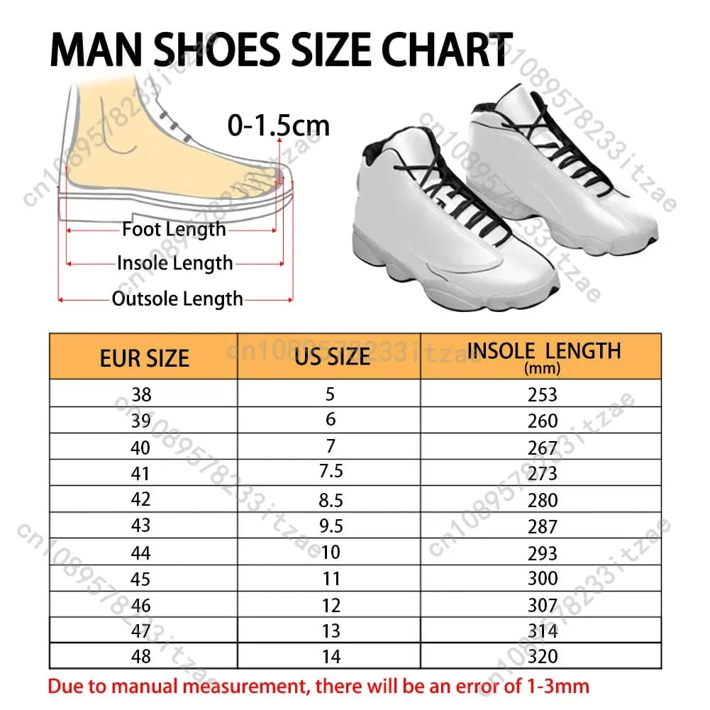 Men's Basketball Sneakers Print On Demand Haiti National Flag Printed Casual High Top Men Outdoor Comfortable Shoes — image 6