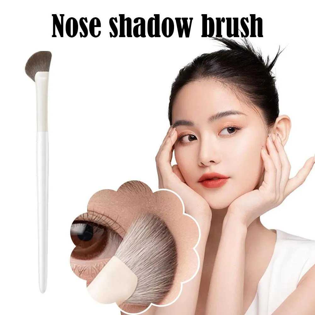 1Pcs Nose Contour Brush Professional Nose Shadow Brush Half Sector Contour Makeup Brush Natural Eyeshadow Smudge Makeup Brushes — image 2