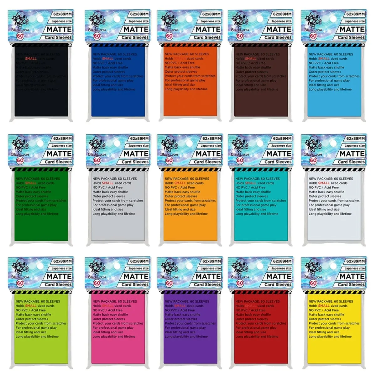 60 PCS/Lot Yu-Gi-Oh Card Sleeves YGO 62X89 Protective Sleeve Liner VG Due City BlackLotus Matte YUGIOH Card Sleeve Cover — image 1