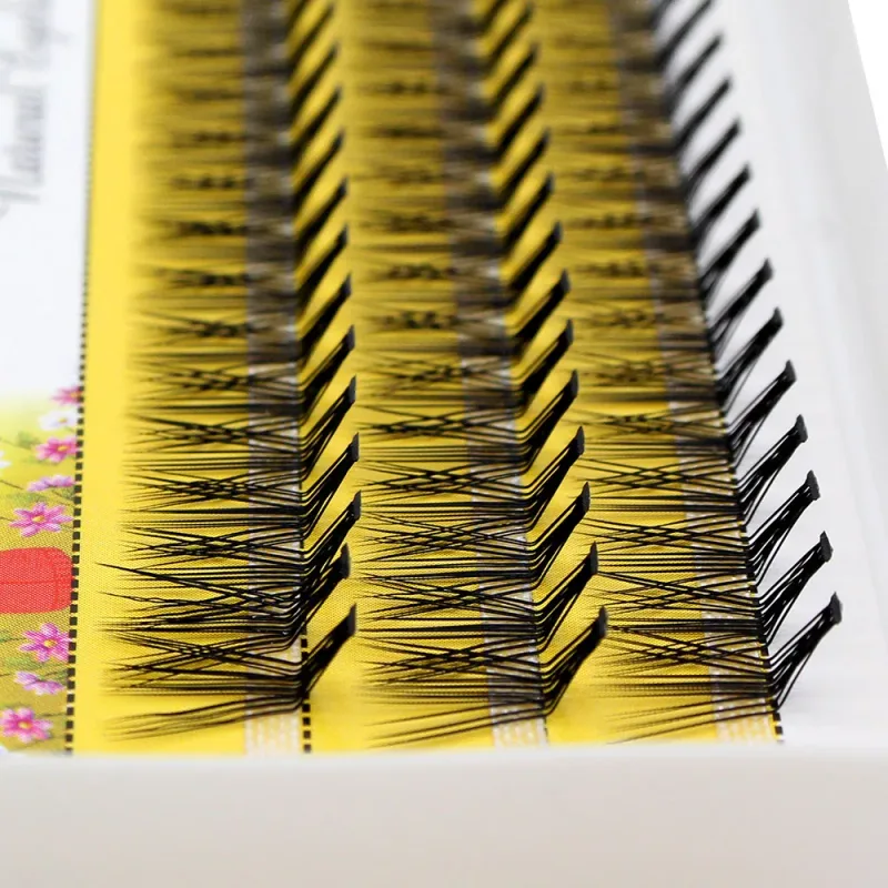 Super Bunch New L Curl Mink False Eyelash 60 Clusters Lashtray Makeup 20D Eyelashes Extensions Individual Handmade Eye Lashes