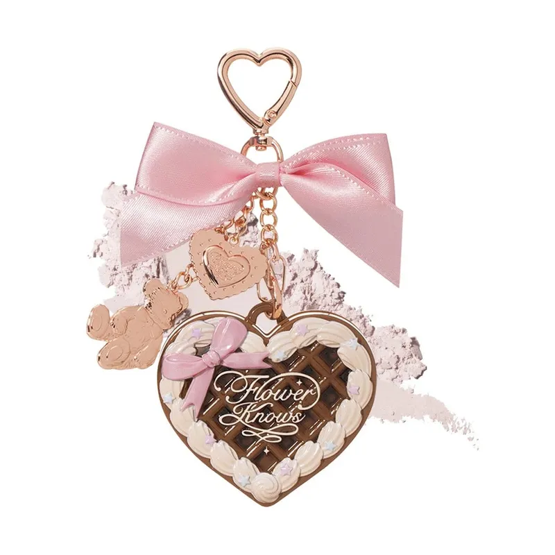 Bonnie rabbit pendant Sweetheart Teddy Eyeshadow and Blush Powder Compact Highlight Pendant Flower Knows