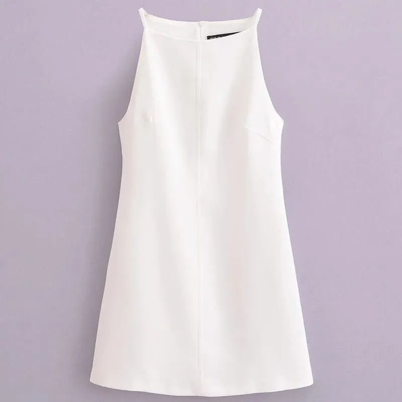 Fashion Summer Dresses 2024 Womens Dresses Bodycon Sleeveless Mini Dress White Red Blue Black Yellow Dress Vacation Dresses — image 10