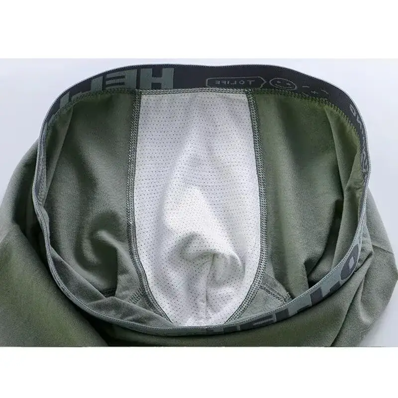 1/4 pièces sous-vêtements pour hommes Boxer en coton sous-vêtements pour hommes Boxer pantalon respirant U convexe sous-vêtements pour hommes Sexy grande taille — image 7