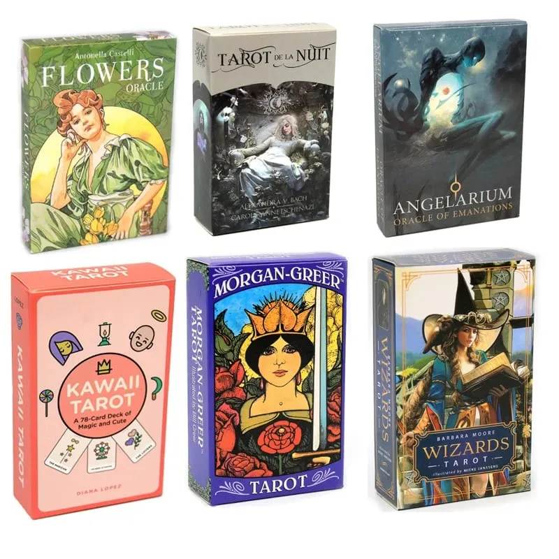 Magan Tarot Cards Deck Pagan Cats Oracle Cards Board Games Arcanum Tarot De La Nuit Manara Wizards Morgan Greer Kawaii — image 4