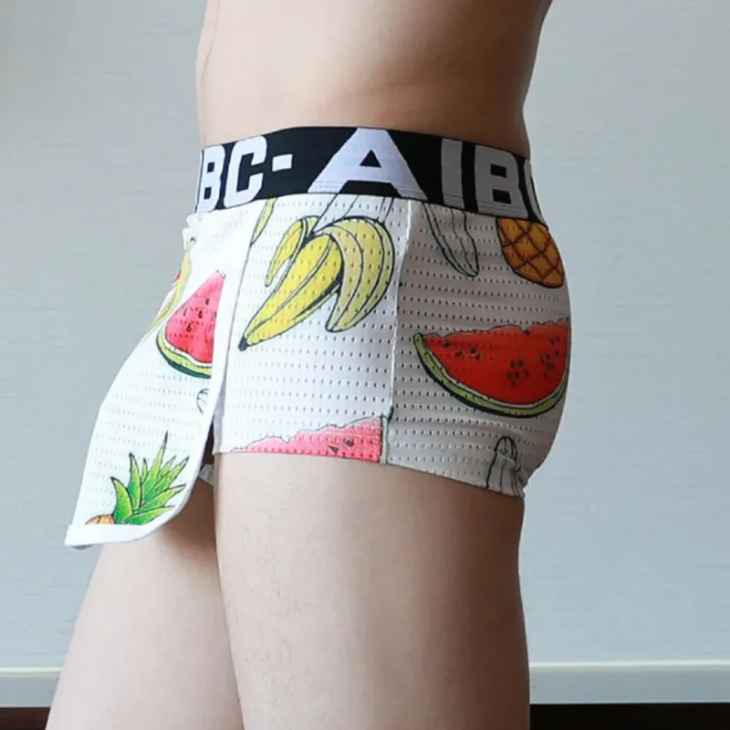 Seluar Boxer Seluar Dalam Seluar Dalam Seluar Dalam Pakaian Kapas+Spandex Terbuka Jenama Baru Fesyen Bekalan Bergaya Sesuai — image 4