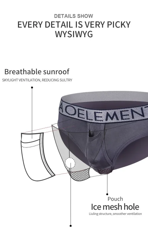Bragas escrotales con separación tipo bala, calzoncillos para hombre, bolsa convexa en U transpirable para varicocele