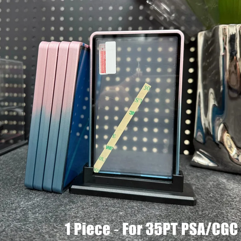 Multicolor Gradient Color Aluminum Alloy Trading Card Protect Holder Metal Case For 35PT PSA CGC Graded Card — image 17