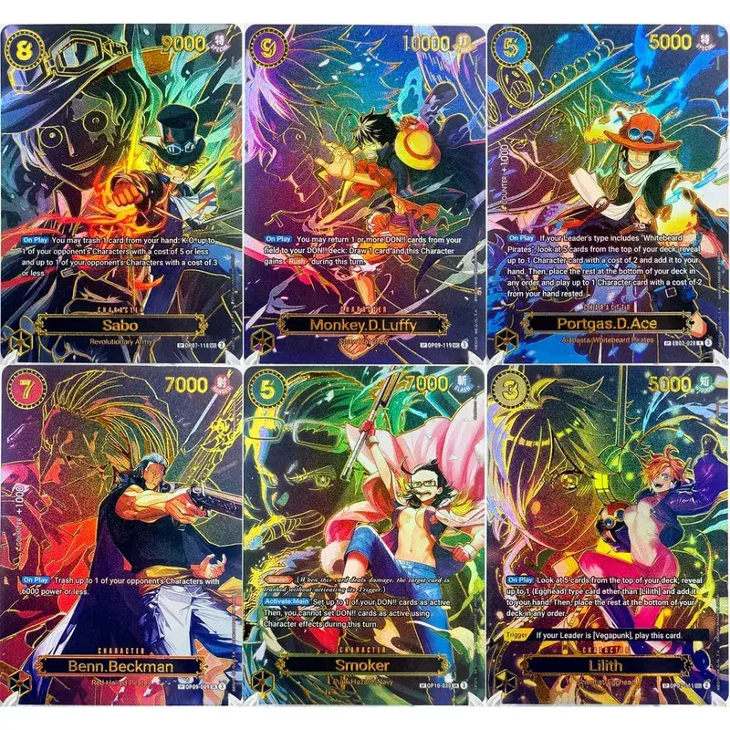 Komplet sæt One Piece Card Game SP sjældent kort komplet samling Højkvalitets DIY Replica Anime Foil Proxy Card [engelsk/japansk]