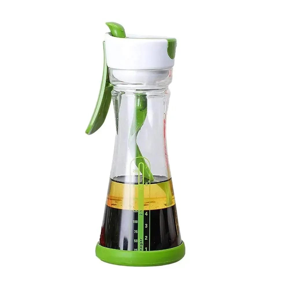 Salad Dressing Mixer Bottle Leak Proof Salad Dressing Shaker Portable Salad Dressing Container with Scale for Home Kitchen