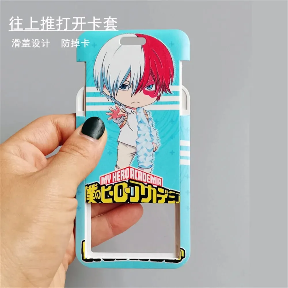 My Hero Academia Figures Cartoon Card Holder Student Cell Phone Lanyard Campus Cartoon Clutch deku All Might Cartoon Card Holder — image 2