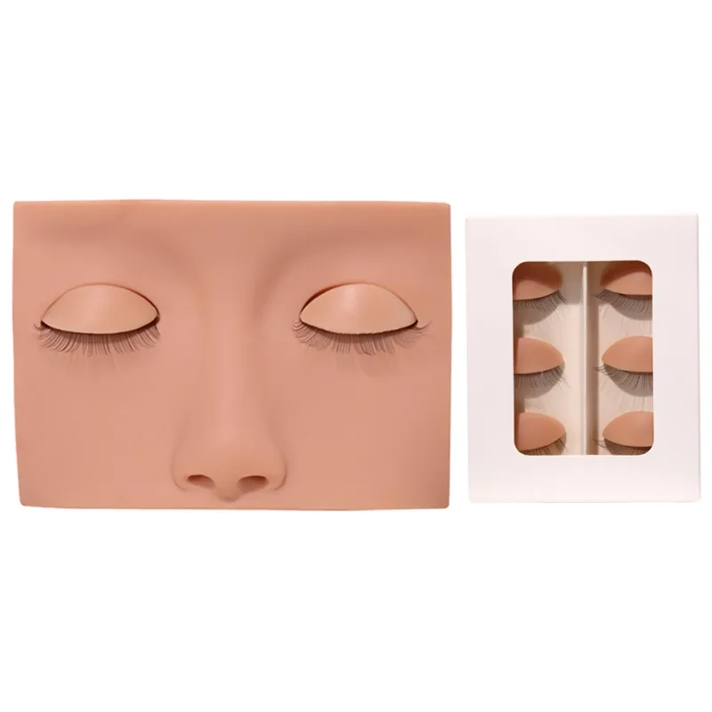 Mannequin Head For Eyelash Extension Training Kit With Removable Eyelids Silicone Cosmetic Model Heads Makeup Tools Gel Material — image 20
