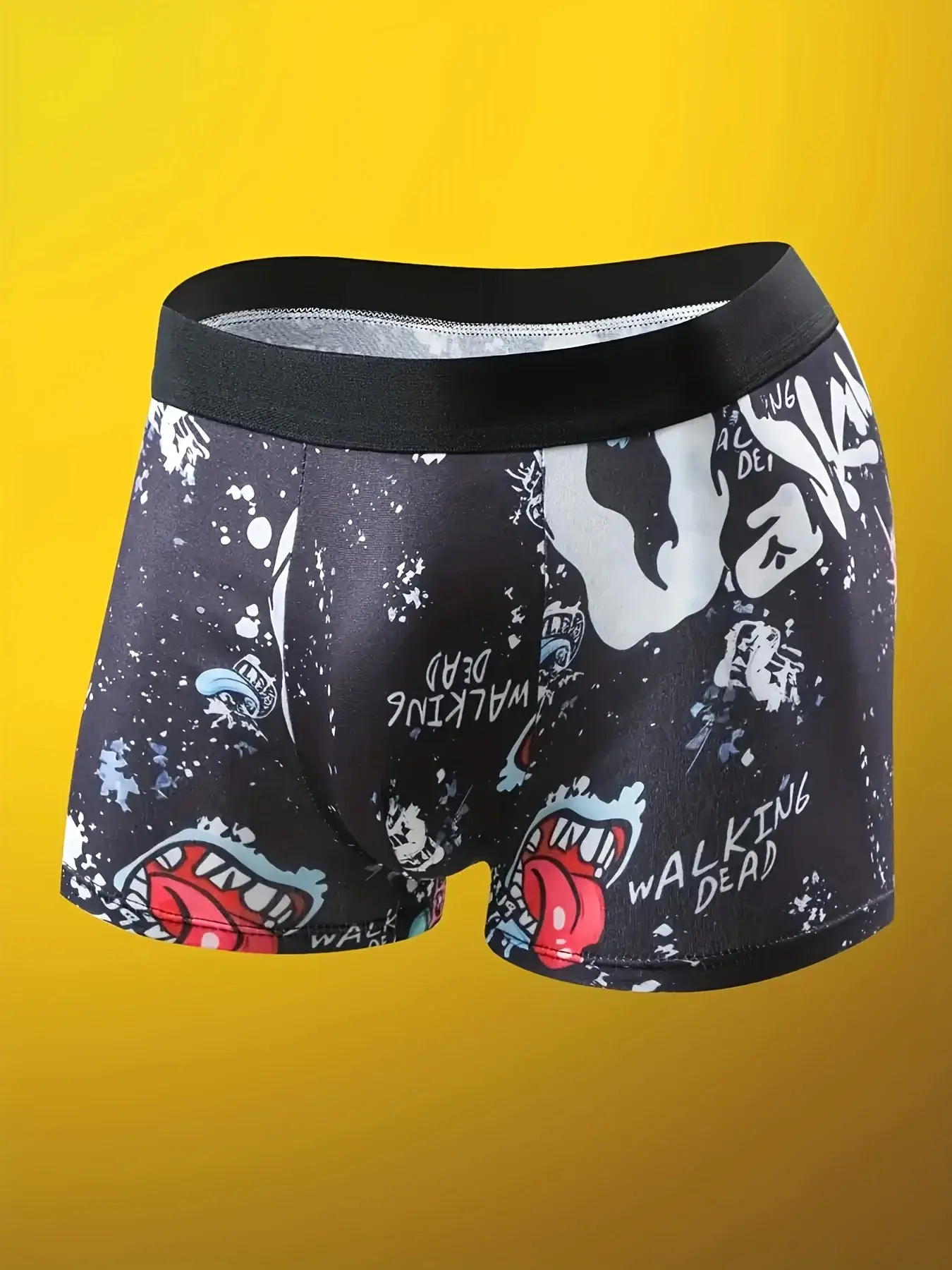 10pcs Men's underwear fun printed men's flat corner pants suitable for beach leisure, outdoor swimming, teenagers' men's panties — image 2
