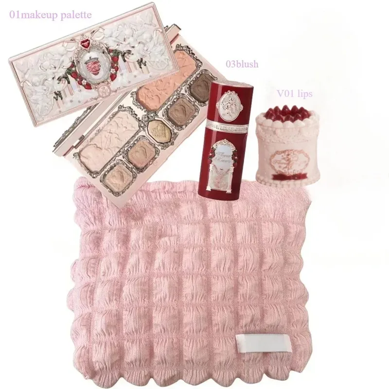 Makeup Set Flower Knows Bunny Garden Collection 6 Color Eyeshadow Palette Embossed Blusher Shine Lipstick Kit Maquiagem — image 13