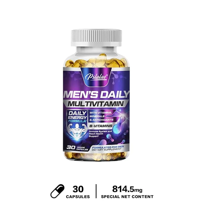Men's Multivitamin Supplement - Provides Energy and Endurance Supports Heart Brain Health and Vitality