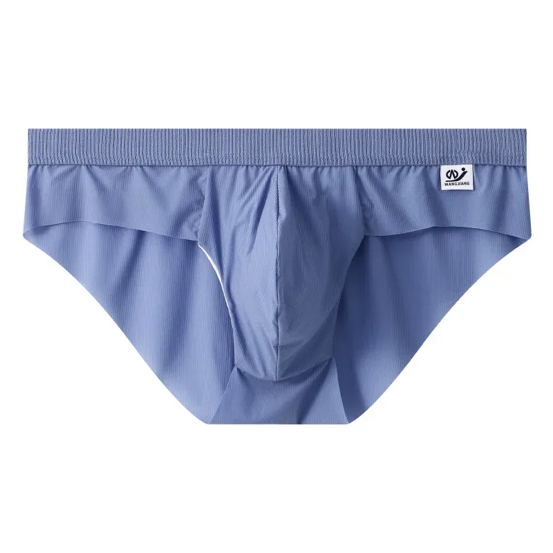 New Arrival Men's Briefs Ice Silk Underwear Seamless Breathable Low Waist Panties Shorts — image 13
