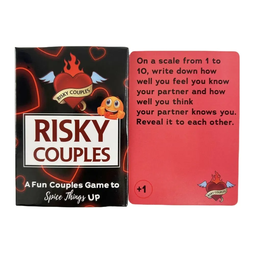 Risky Couples Super Fun Couples Game For Date Night Spicy Dares Questions For Your Partner Romantic Anniversary Card Game — image 3