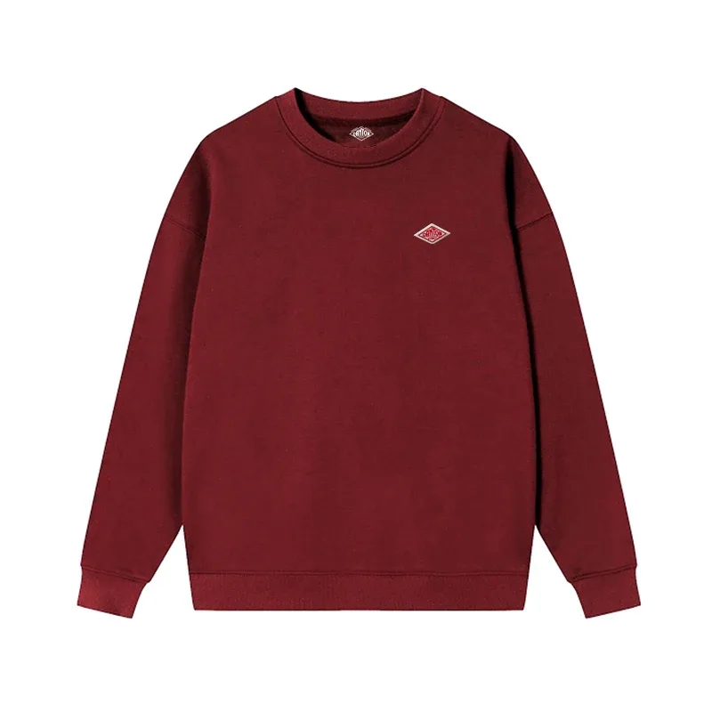 2025 nach Japan exportiert Herbst Dünne Sweatshirt Männer/Frauen Gleiche Stickerei Marke Baumwolle Oansatz Lange Hülse Lose Trainingsanzug Tops