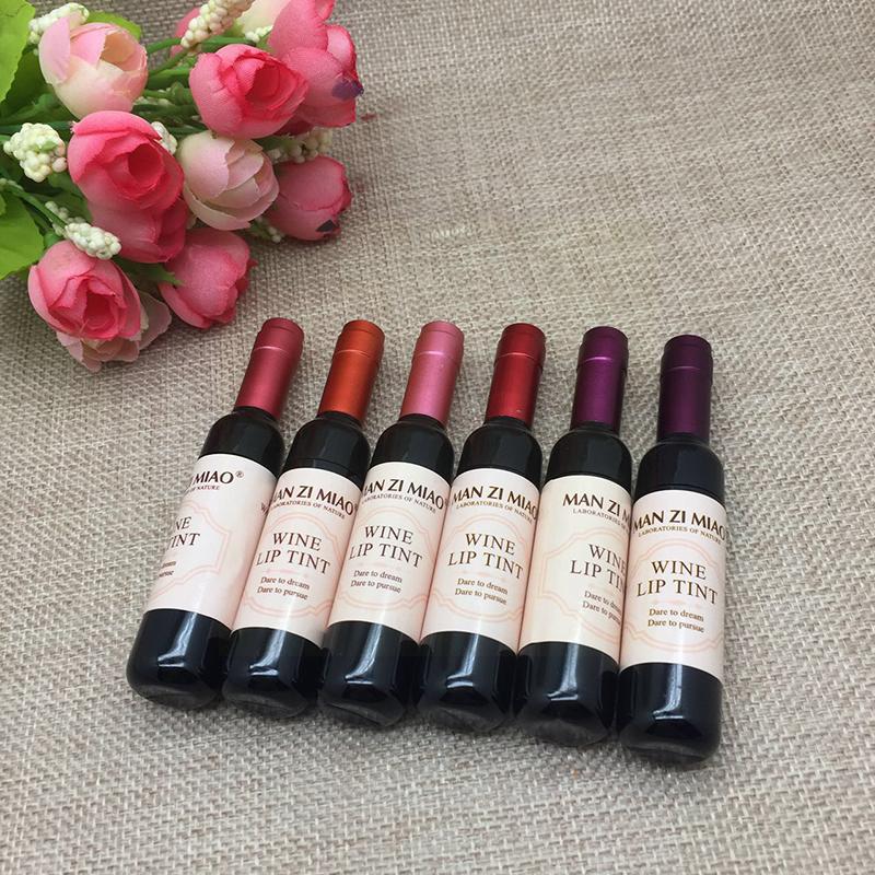 2023 Lipstick Lipgloss Waterproof Long Lasting Lovely Tint Wine Bottle Shape Lip For Women Makeup Gloss Red Sexy Cosmetic — image 4
