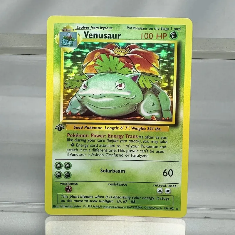 PKM Fossil/Base Set PROXY Cards Charizard Venusaur Blastoise Game Collection Cards Game Toys Card Hobbies — image 4