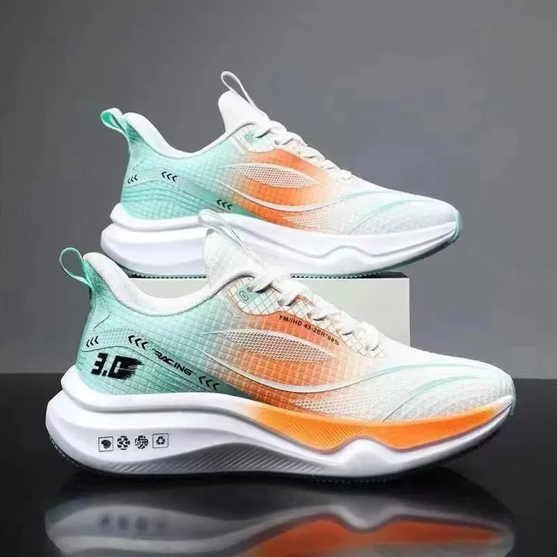 Men's Shoes Lightweight Sports Running Casual Fly Woven Mesh Soft Sole Sneakers Breathable Fashion Trendy Shoes for Teenagers