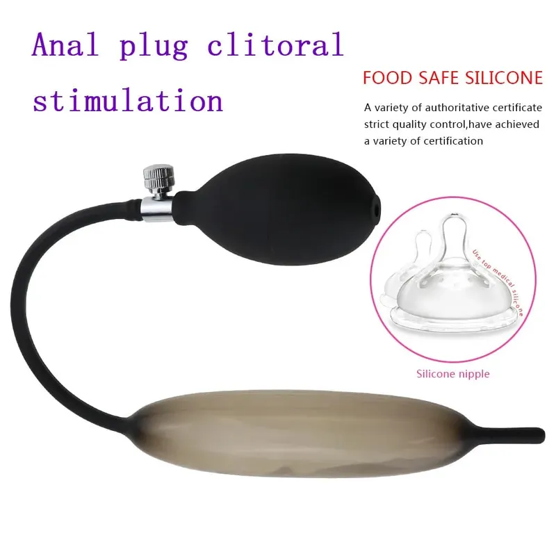 Inflatable Urethra Catheter Dilator Expandable Horse Eye Stick Silicone Penis Plug Masturbator BDSM Sex Toys For Men Gay Adult — image 4