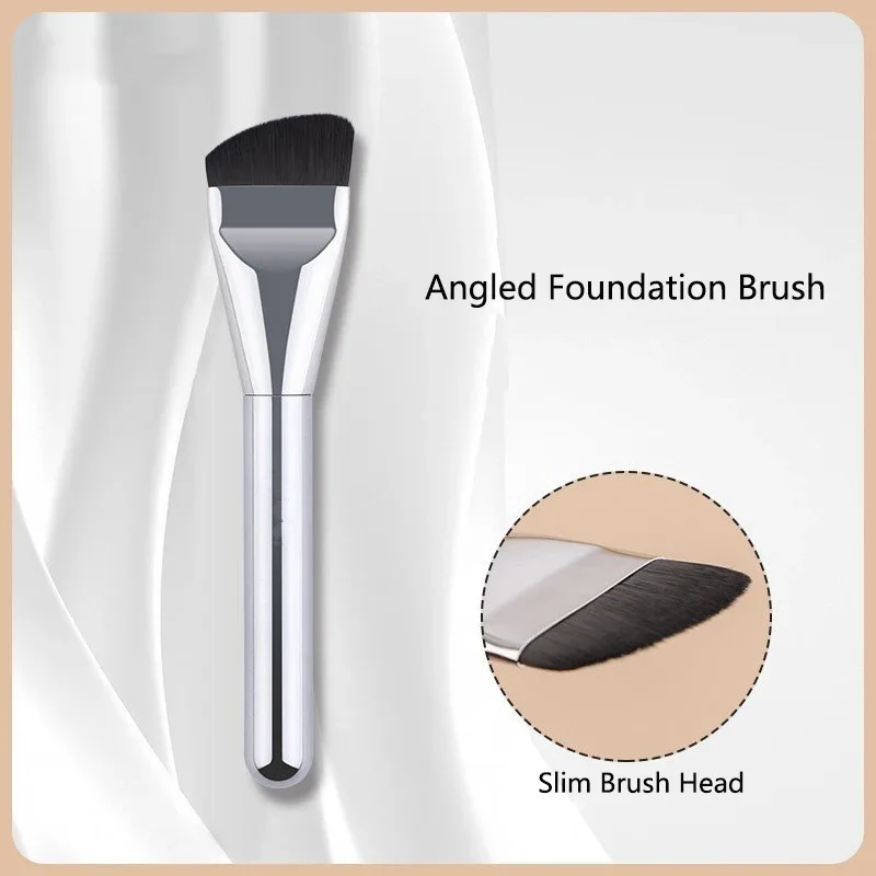 1 piece Flat Thin Foundation Makeup Brushes Fine Liquid Foundation Make up Brush BB Cream Mask applicator Face cosmetic tools — image 7