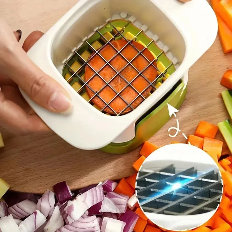 Multifunctional Vegetable Chopper Onion Dicing Artifact French Fries Slicer Kitchen Gadget Cucumber Potato Slicer Kitchen Tools — image 4