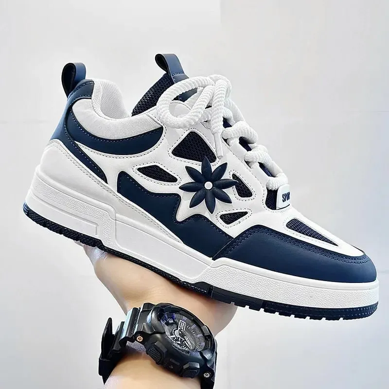 Men Platform Vulcanized Shoes New Fashion Increased Thick Sole Breathable Casual Wear Resistant Casual Sports Shoes for Men — image 9
