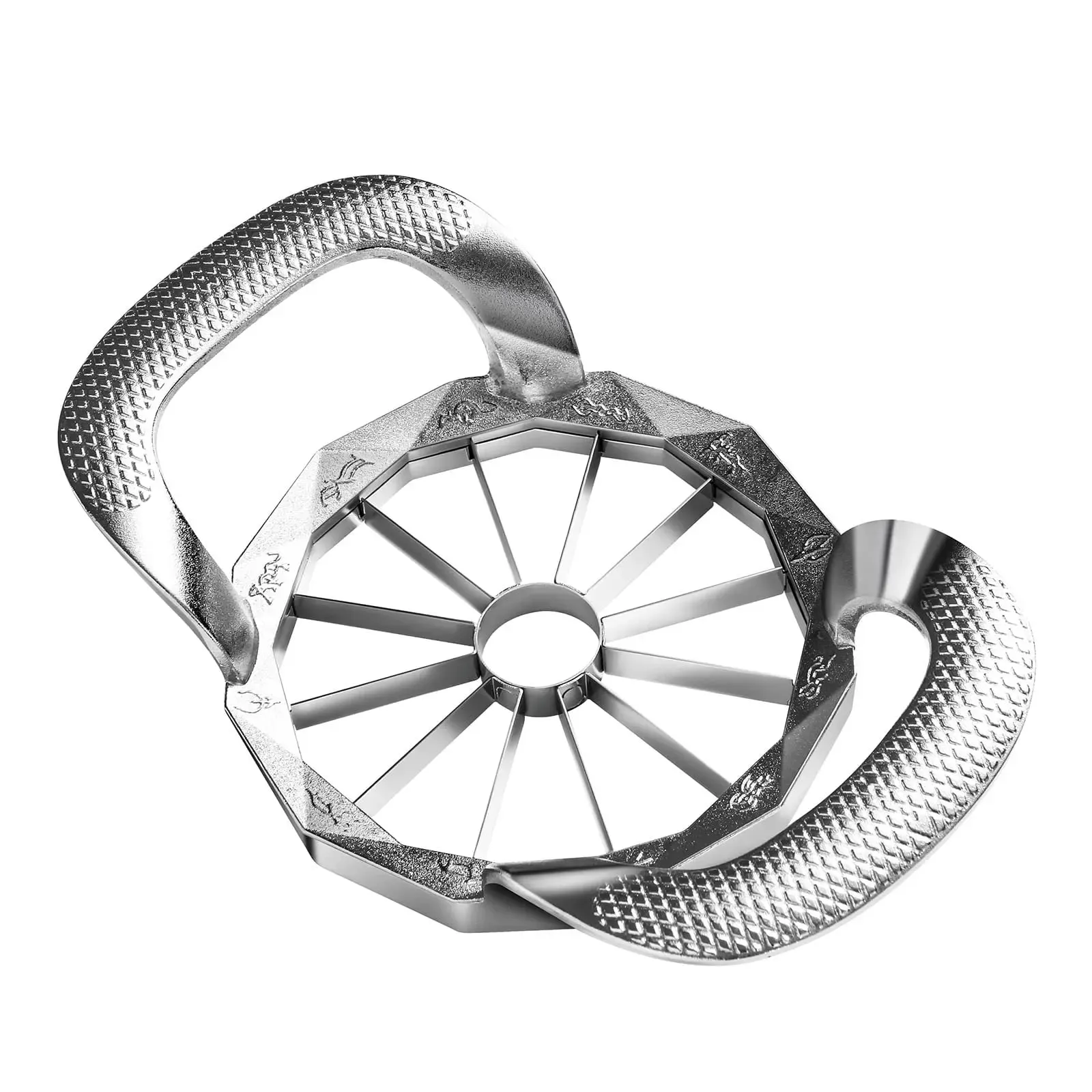 Fruit Cutter 12-Blade Extra Large Apple Corer Easy to Use Time-Saving Heavy Duty Stainless Steel Apple Slicer And Divider