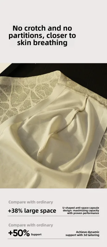 Jacquard ไม่มีรอยต่อสามเหลี่ยมชุดชั้นในผ้าไหมน้ำแข็งบางกางเกง Breathable กางเกง Quick Drying ชายเซ็กซี่ U Bulge POUCH Underpants