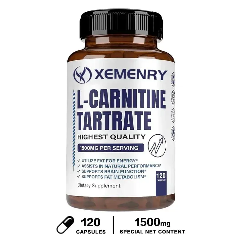 L-Carnitine Capsules - Supports Memory Concentration Fat Metabolism Energy Metabolism Brain Health for Men and Women — image 9