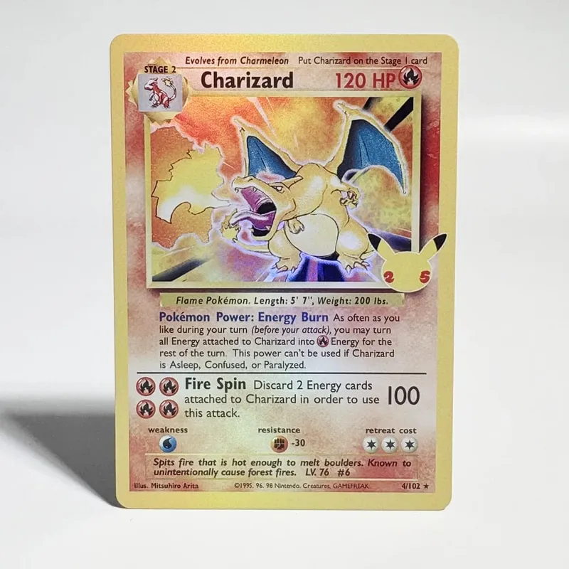 Pokémon Cards 1996 Basic Edition Flash Card Charizard Gengar Blastoise Feraligatr Gengar Trading Card Proxy Collection Card — image 11