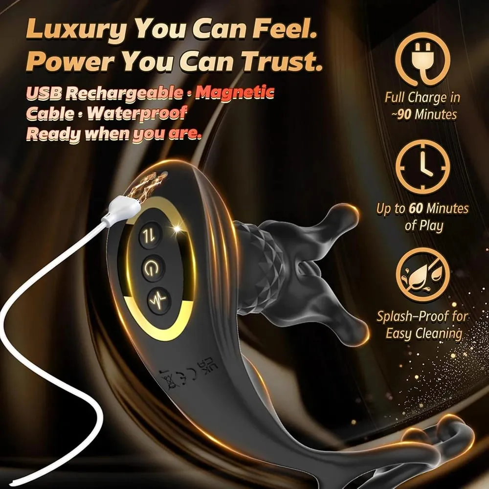 Remote Control Prostate Massager Anal Vibrator Male Sex Toys for Men Anal Plug 9 Tension Shock Flapping Thrusting Vibrating Plug